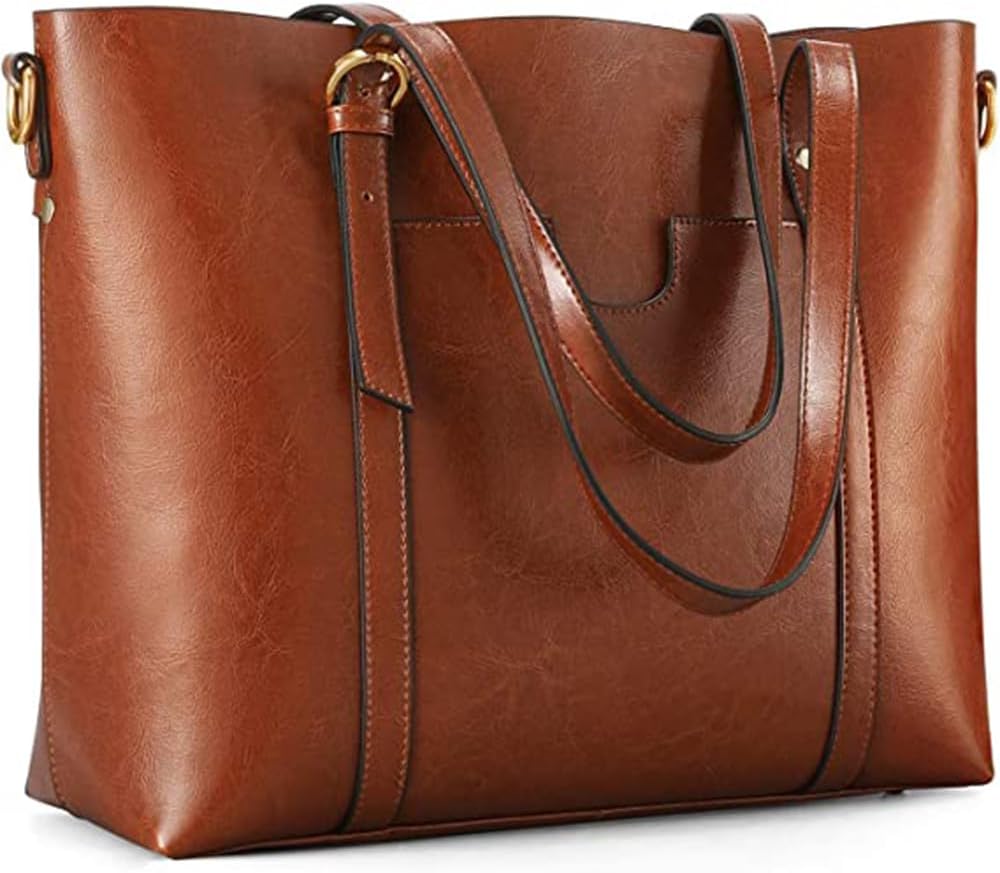 Vintage Fashion Women - Vintage Leather Tote Bag for Women,