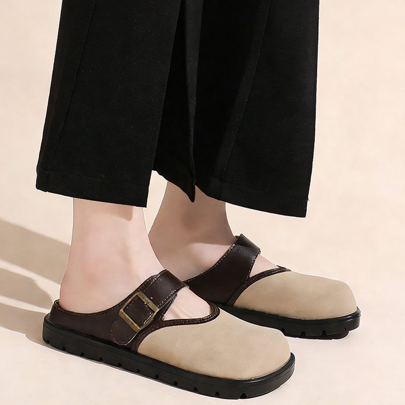 Vintage Outdoor Fashion - New Women Vintage Closed Toe Buckle