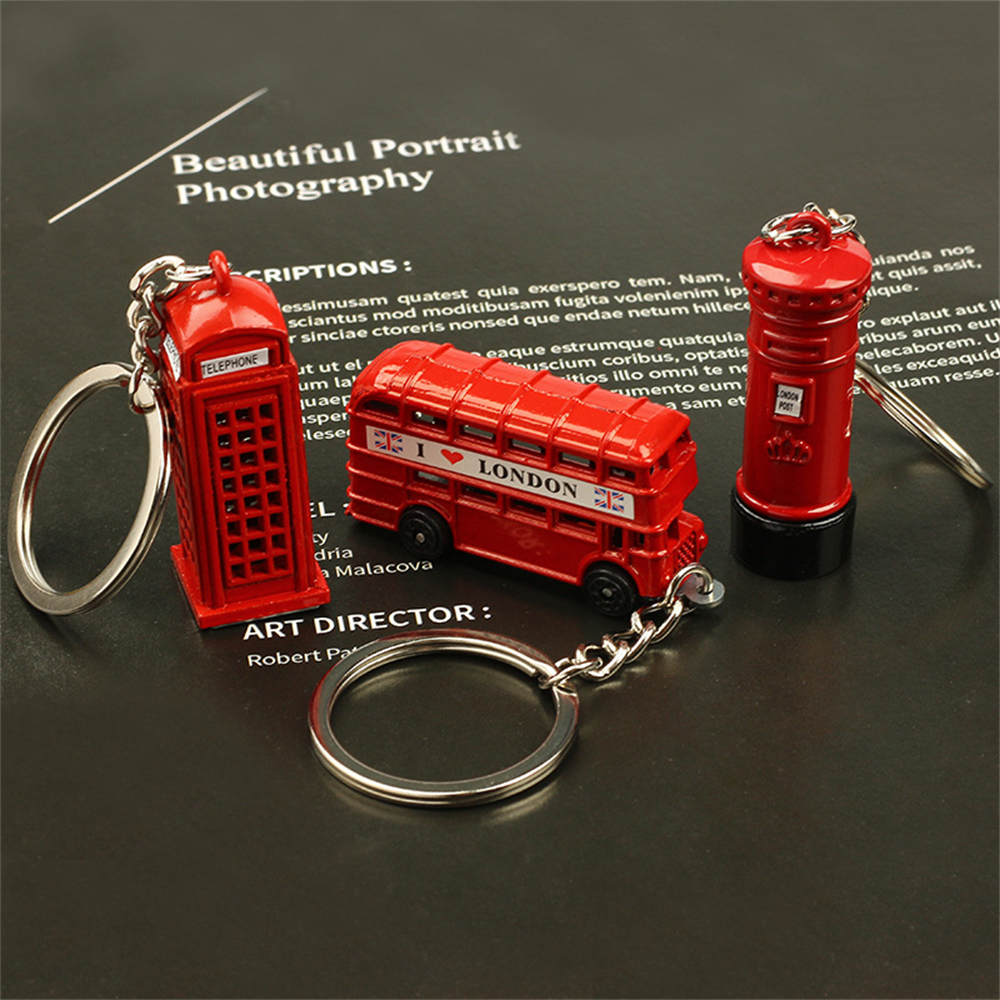 Vintage Fashion London - Creative Red London Double-decker Bus Keychain