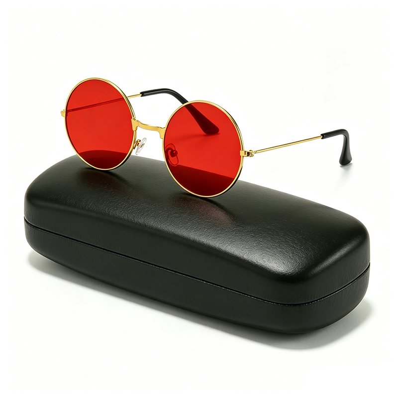 Vintage Outdoor Fashion - Classic Vintage Round Frame Sunglasses For