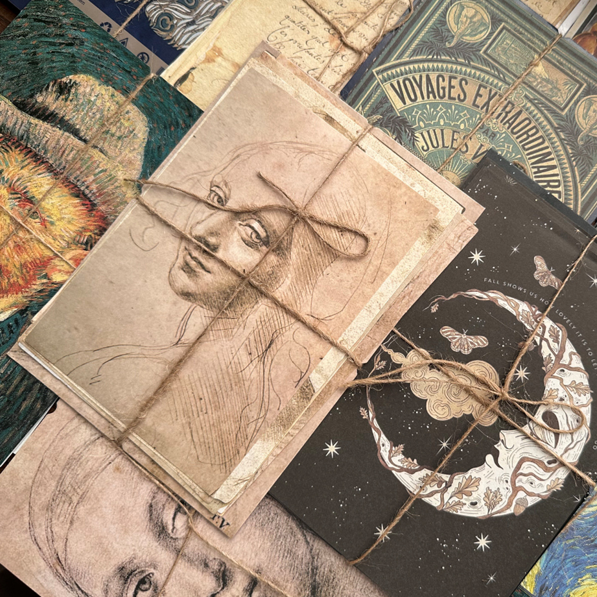 Old Fashioned Texture Paper Se - Vintage Fashion Journal ulasan dan harga