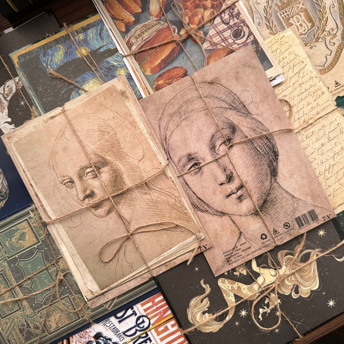 Old Fashioned Texture Paper Se - Vintage Fashion Journal ulasan dan harga