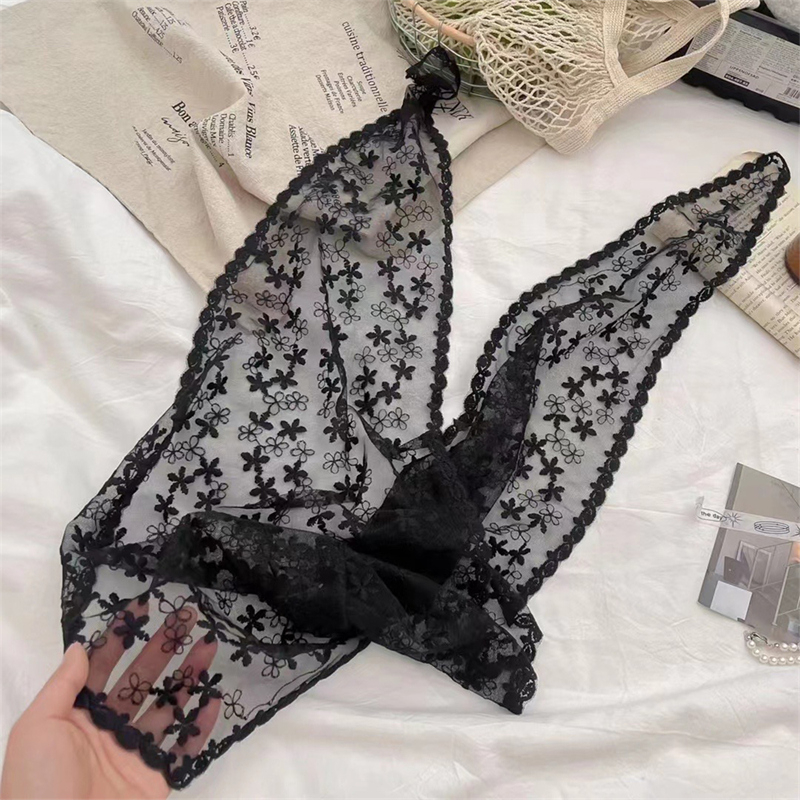 Women Lace Triangle Scarf Swee - Vintage Fashion Style Female ulasan dan harga
