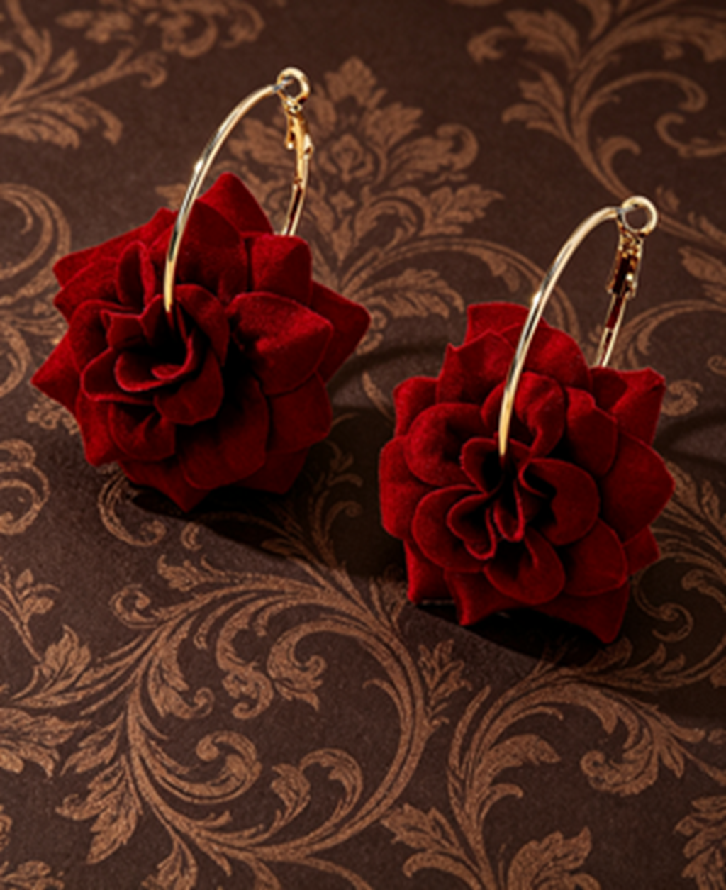 A Pair of Women's Burgundy Vel - Vintage Fashion Hong Kong ulasan dan harga
