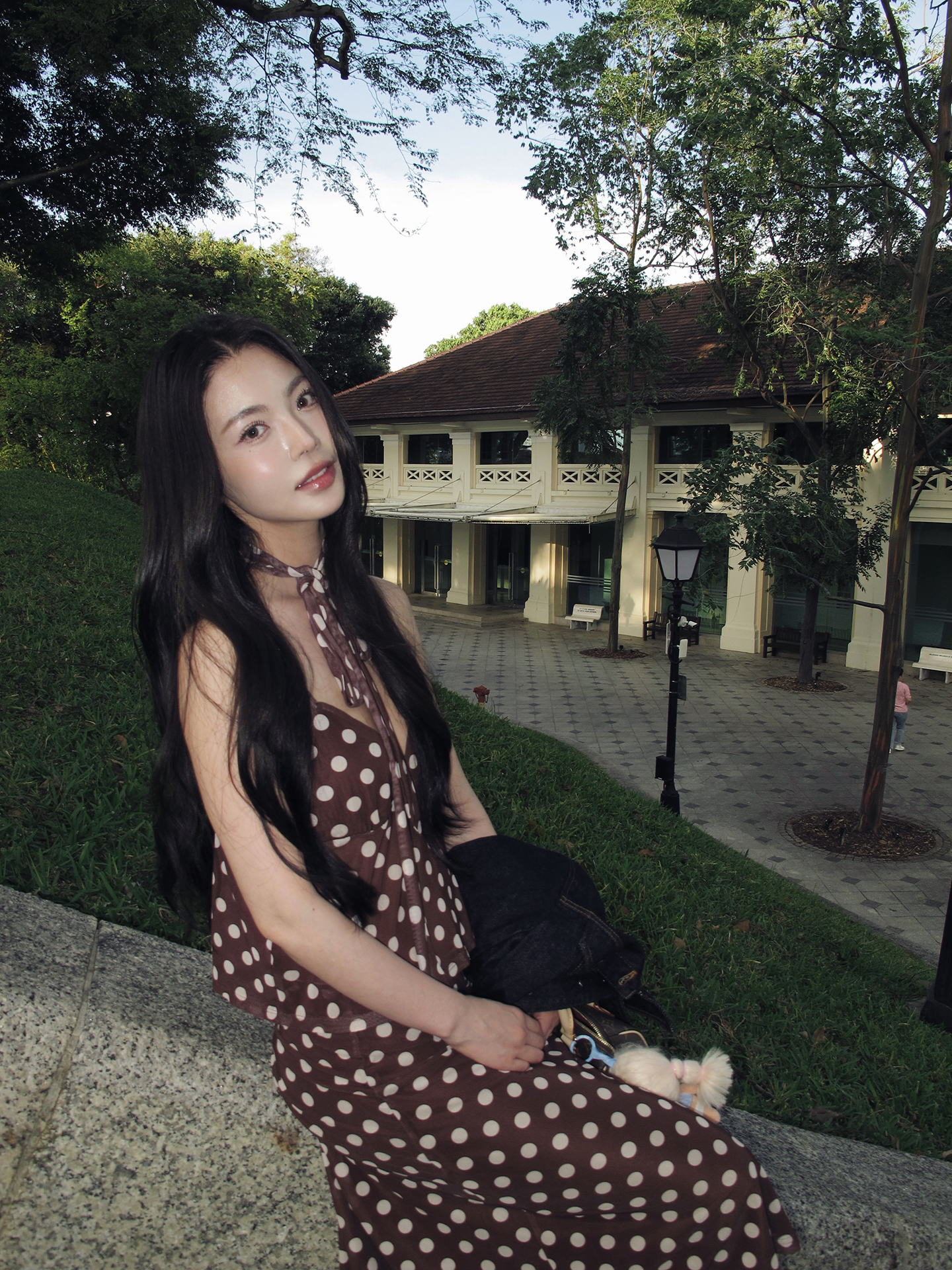 Black Cherry Retro Style Mesh  - Vintage Fashion Hong Kong ulasan dan harga