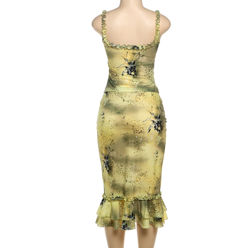 Women's Dress 2 Piece Floral P - Vintage Fashion Outfit ulasan dan harga