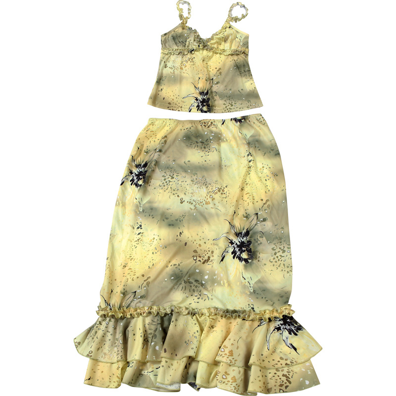 Women's Dress 2 Piece Floral P - Vintage Fashion Outfit ulasan dan harga