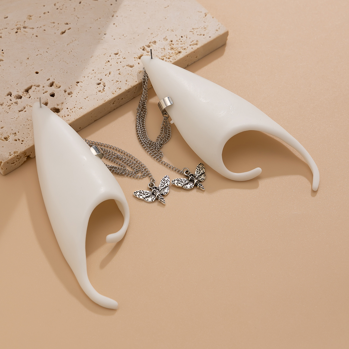IngeSight.Z Goth White Elf Ear - Z Vintage Fashion ulasan dan harga