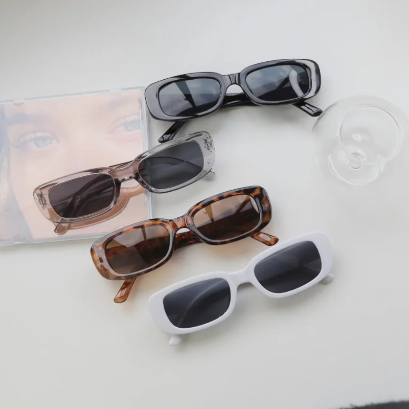 Vintage Small Square Sunglasse - Vintage Outdoor Fashion ulasan dan harga