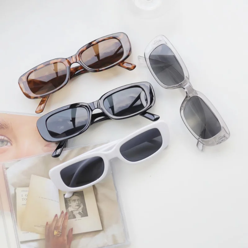 Vintage Small Square Sunglasse - Vintage Outdoor Fashion ulasan dan harga