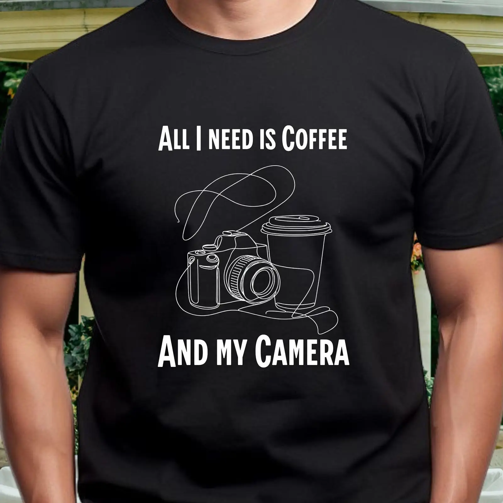 Coffee and Camera T Shirt Phot - Vintage Fashion Photographers ulasan dan harga