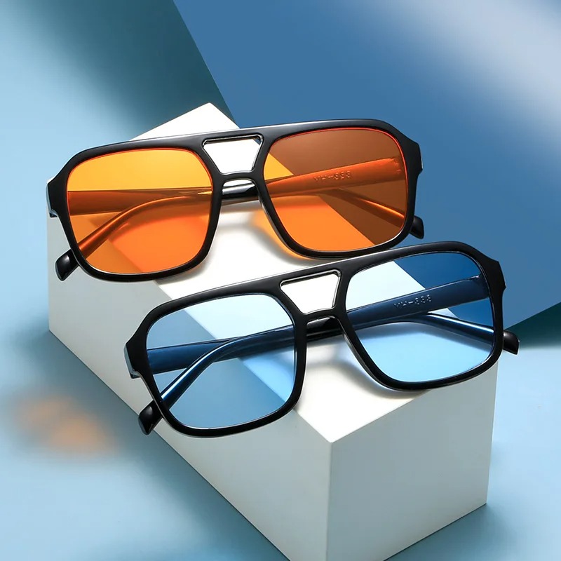 New Pc Frame Round Sunglasses  - Vintage Outdoor Fashion ulasan dan harga