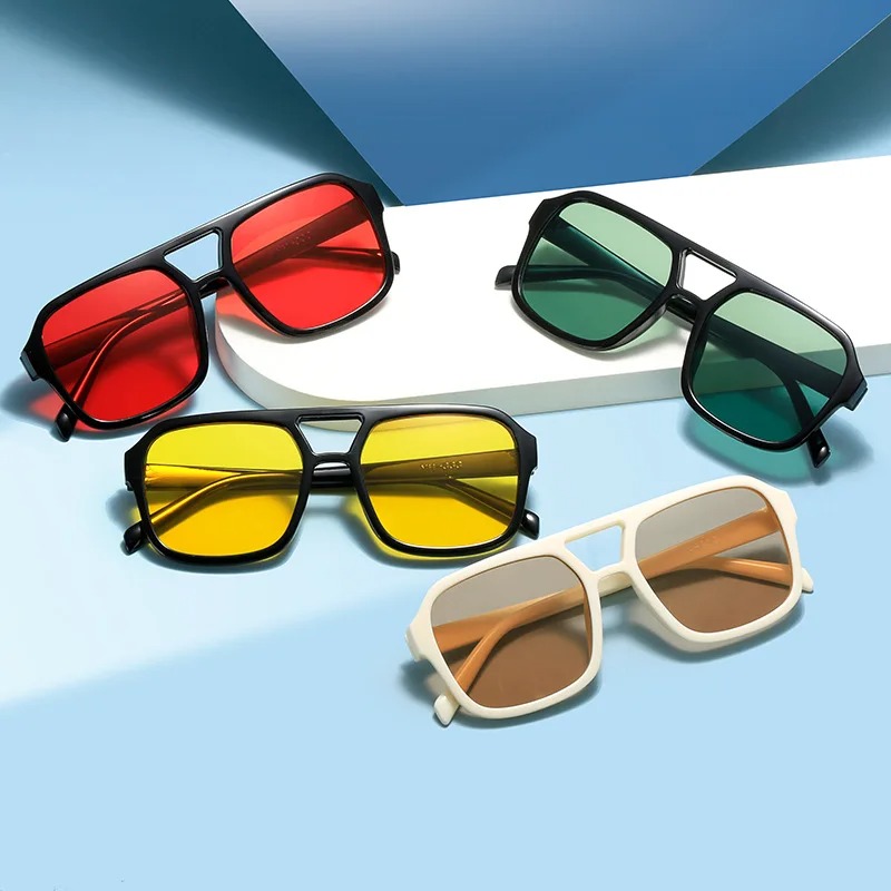New Pc Frame Round Sunglasses  - Vintage Outdoor Fashion ulasan dan harga