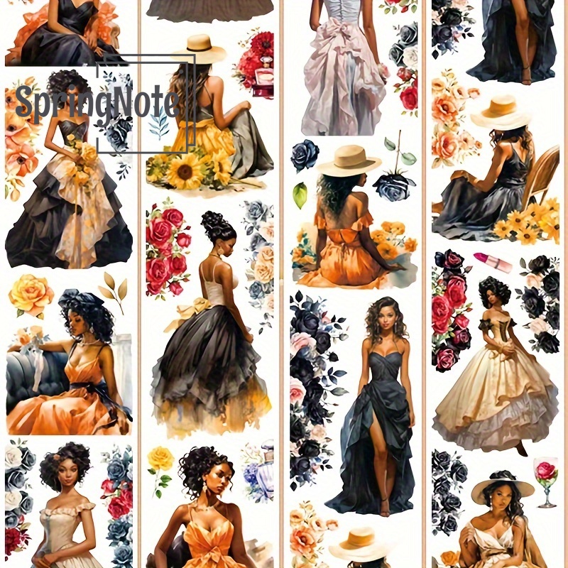 2m/Roll Matte PET Tape Vintage - Vintage Fashion Journal ulasan dan harga