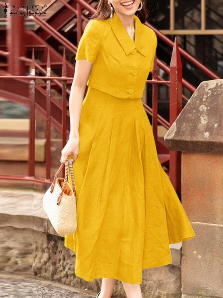 ZANZEA Women Two Piece Sets 20 - Vintage Fashion Outfit ulasan dan harga