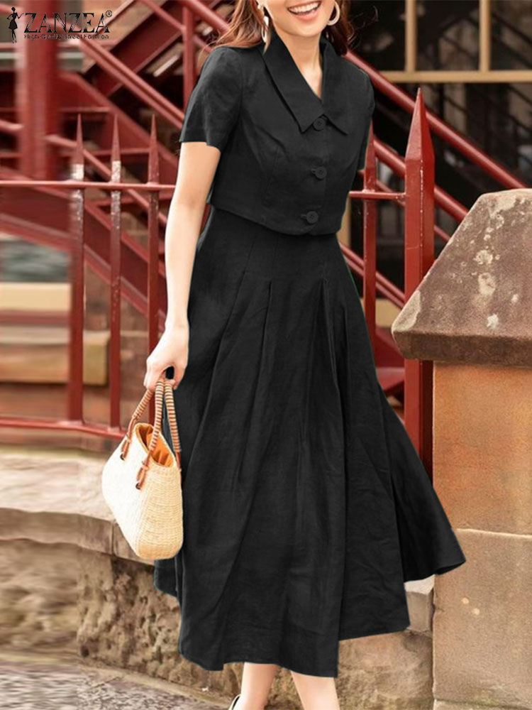 ZANZEA Women Two Piece Sets 20 - Vintage Fashion Outfit ulasan dan harga