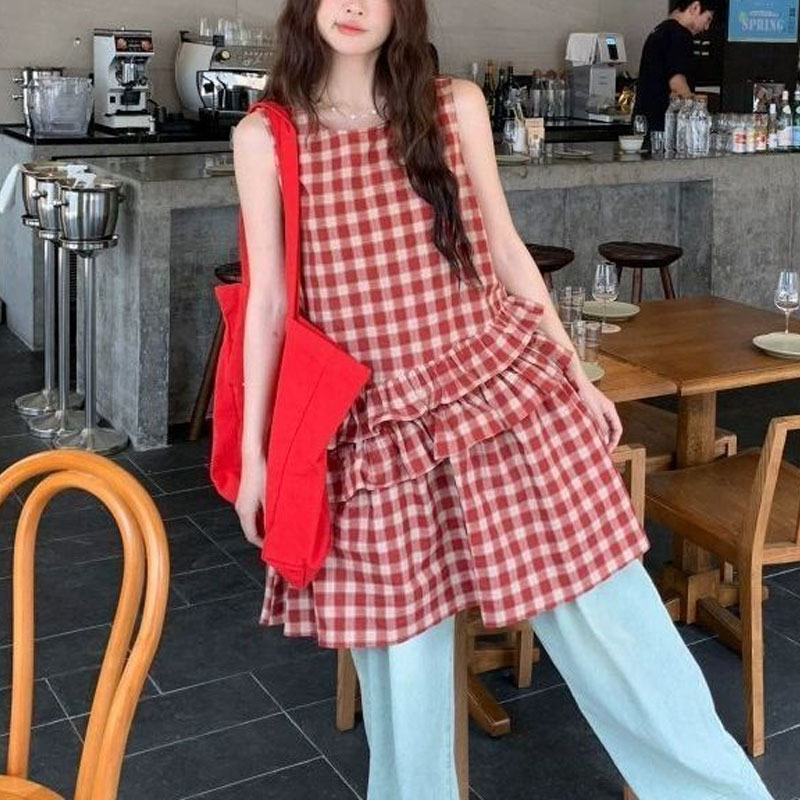 Fashionable Ruffles Patchwork  - Vintage Fashion Hong Kong ulasan dan harga