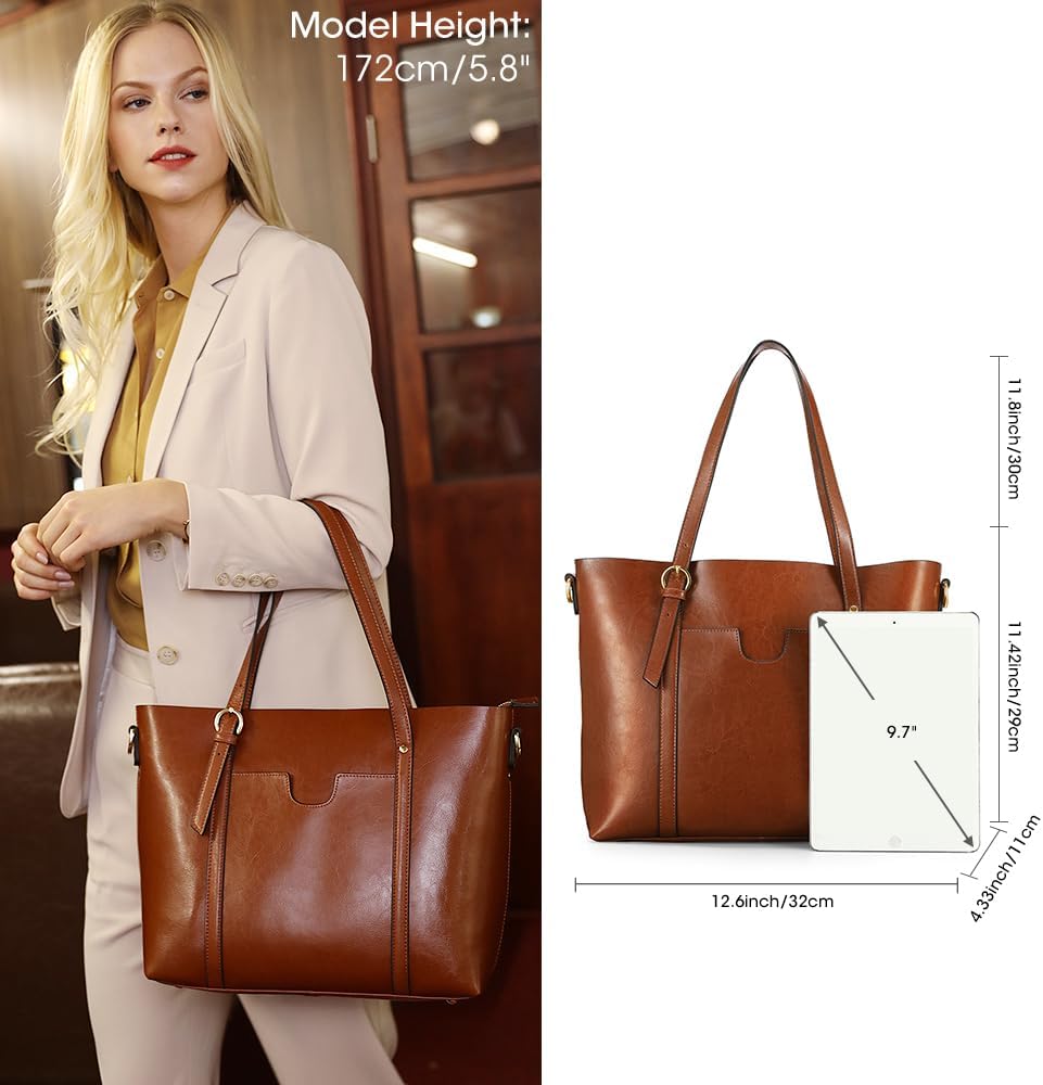 Vintage Leather Tote Bag for W - Vintage Fashion Women ulasan dan harga