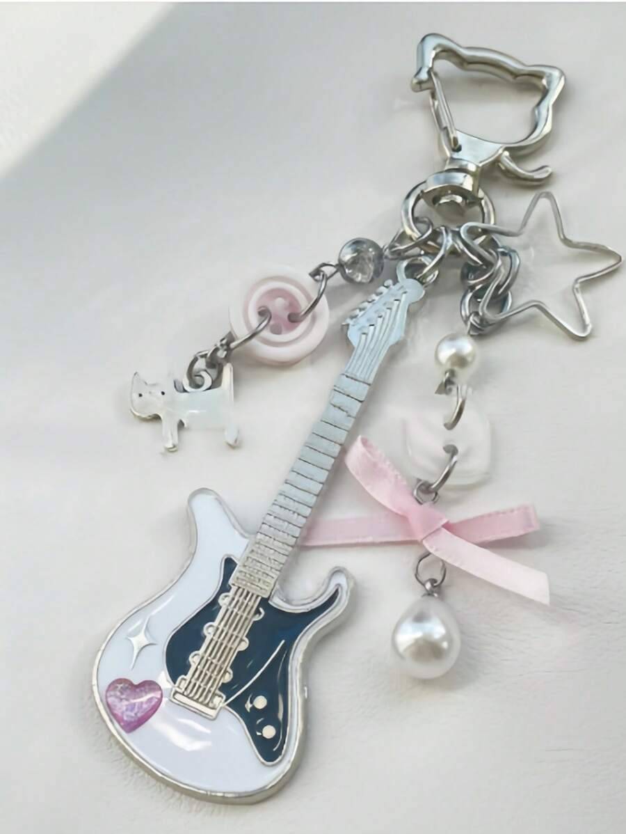 1PC Cat Bow Beaded Guitar Cute - Vintage Fashion Coloring Book ulasan dan harga