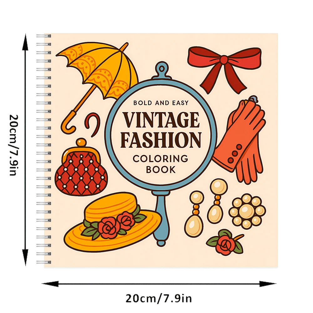 Easy Vintage Fashion Coloring  - Vintage Fashion Coloring Book ulasan dan harga