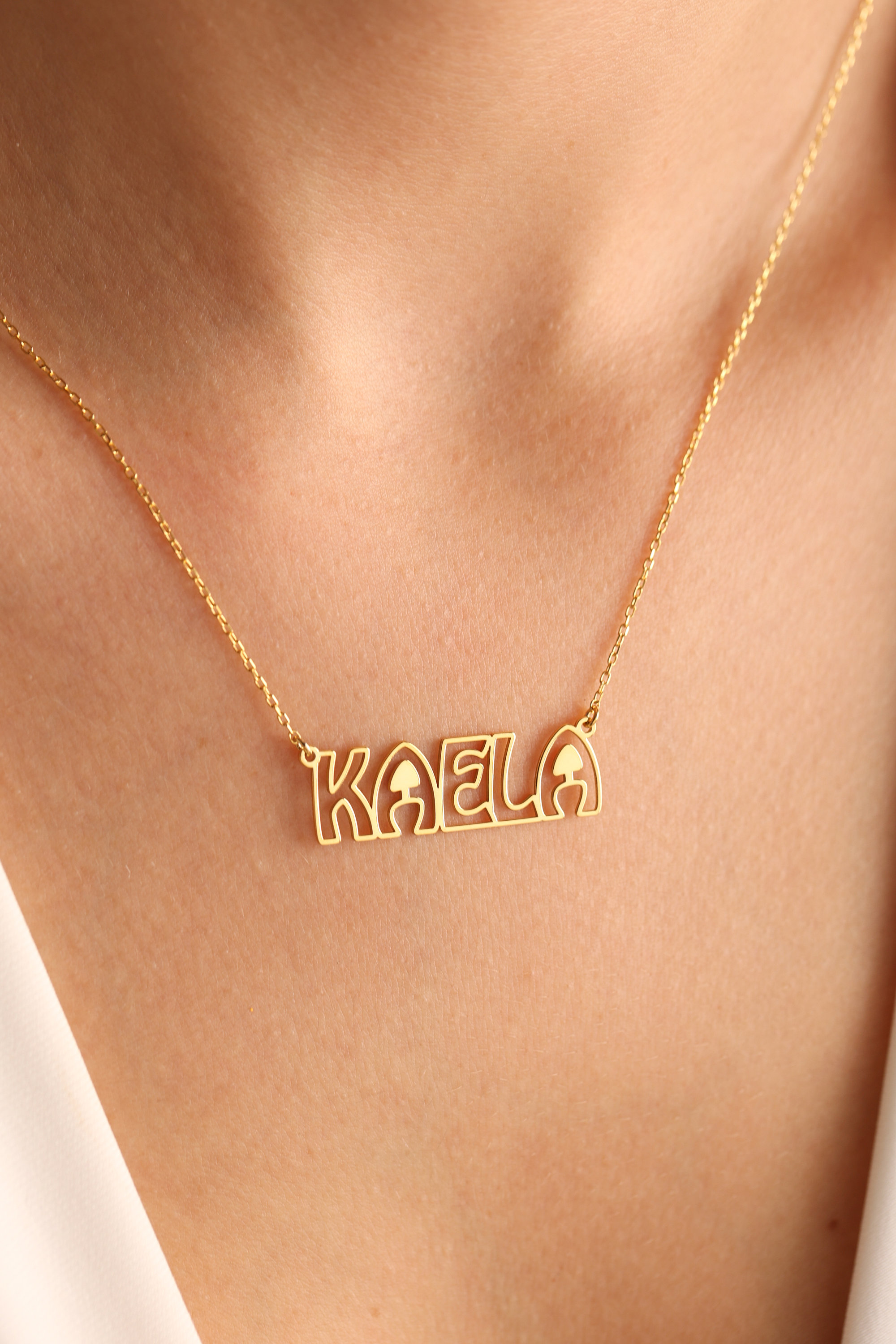 Custom Simple Name Necklace Pe - Vintage Fashion Font ulasan dan harga