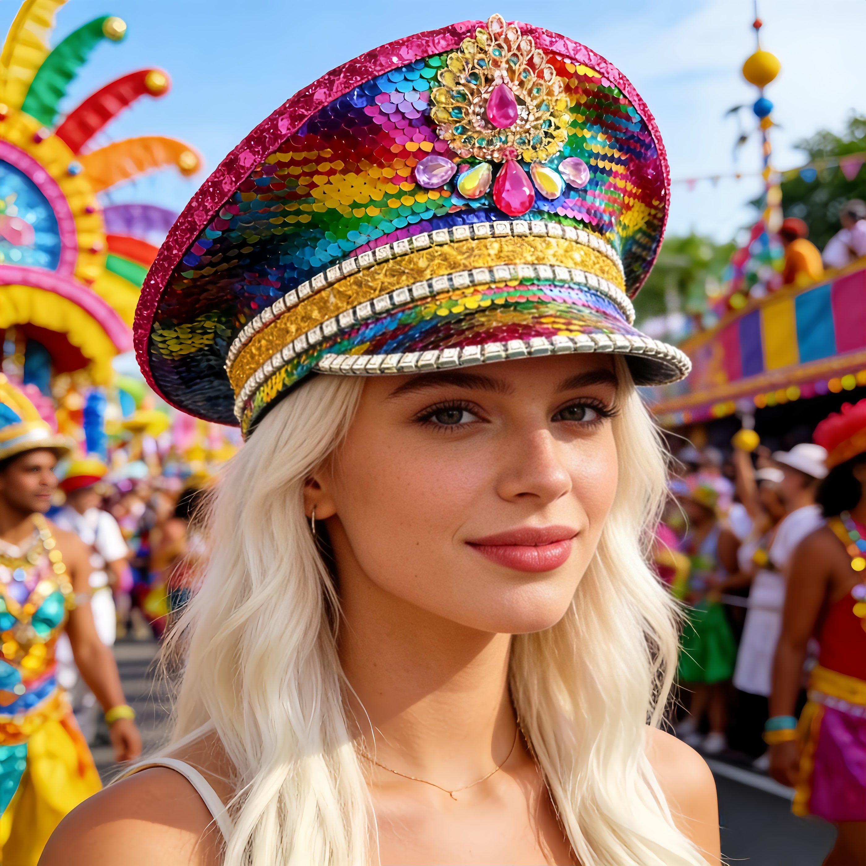 HongLuan Colourful Fashion Cap - Vintage Fashion Hats ulasan dan harga