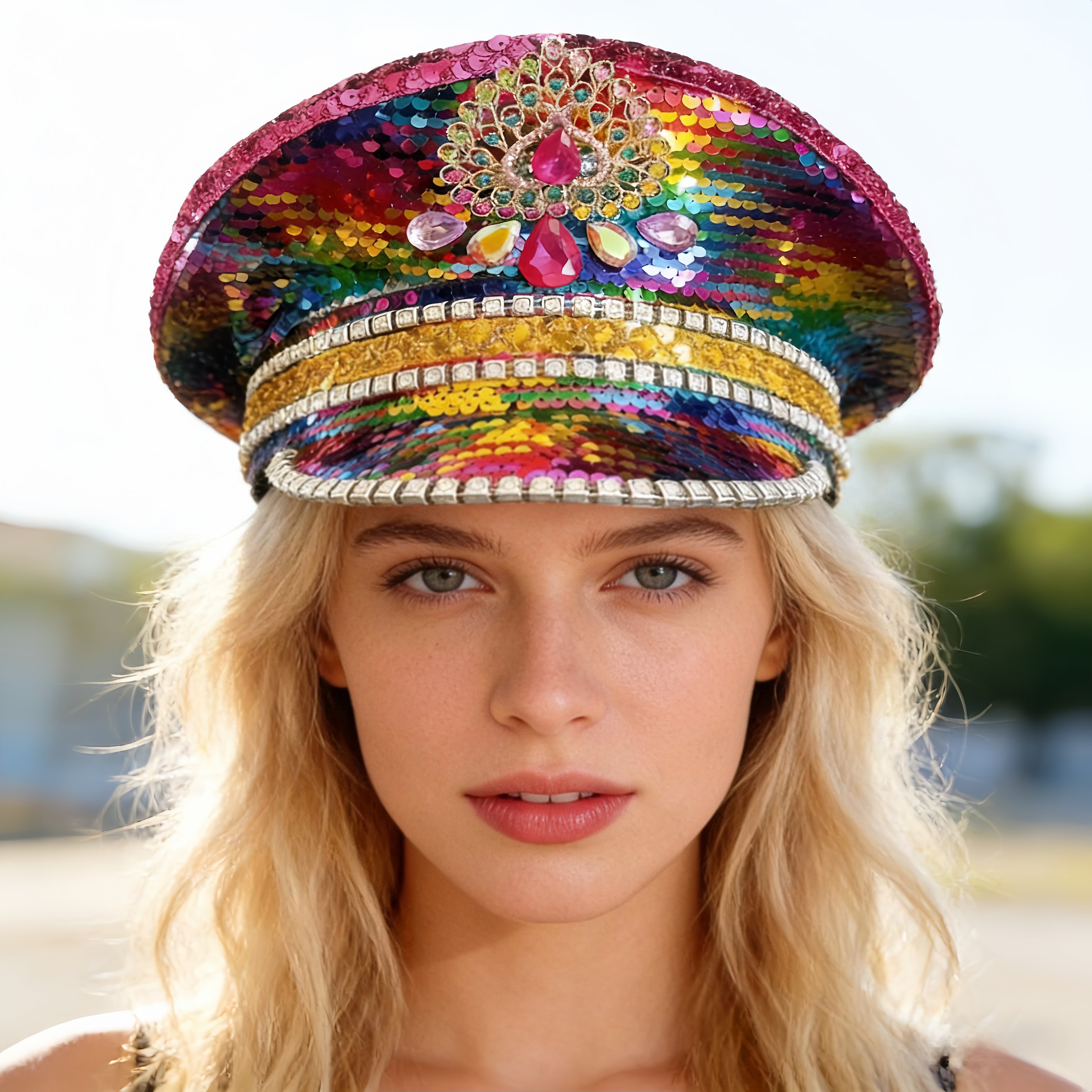 HongLuan Colourful Fashion Cap - Vintage Fashion Hats ulasan dan harga