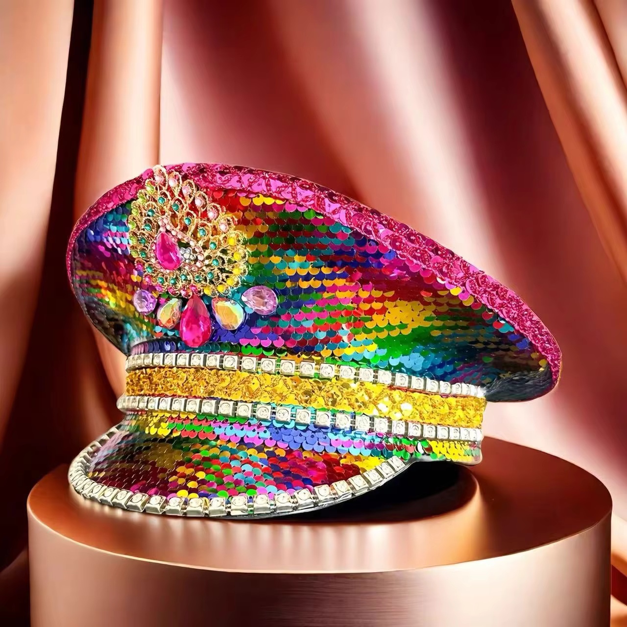 HongLuan Colourful Fashion Cap - Vintage Fashion Hats ulasan dan harga