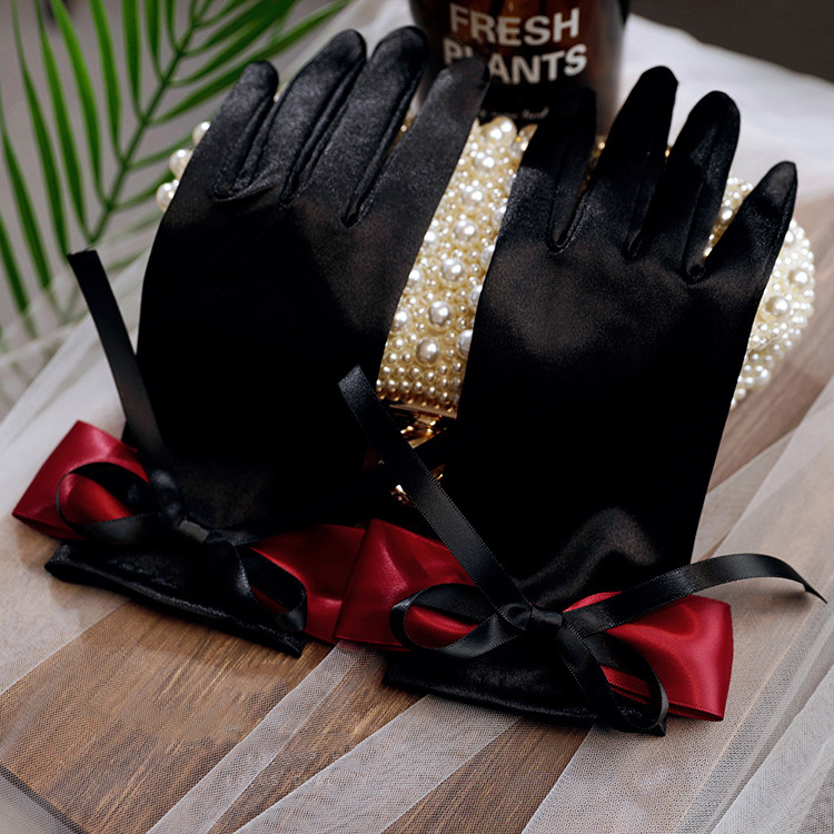 Women's Elegant Bow Black Sati - Vintage Fashion Photographers ulasan dan harga