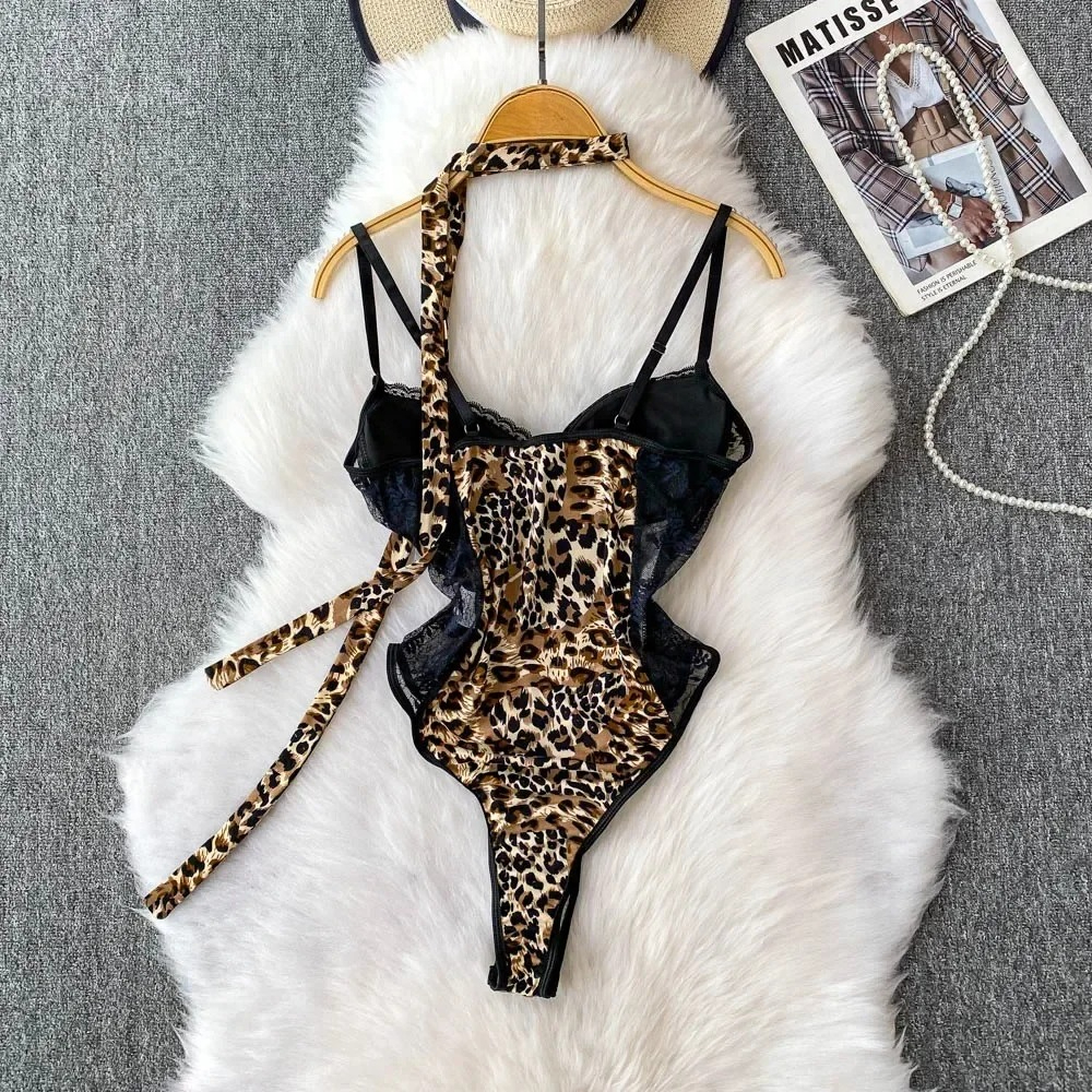 Women Hotsweet V-neck Leopard  - Vintage Fashion Women ulasan dan harga