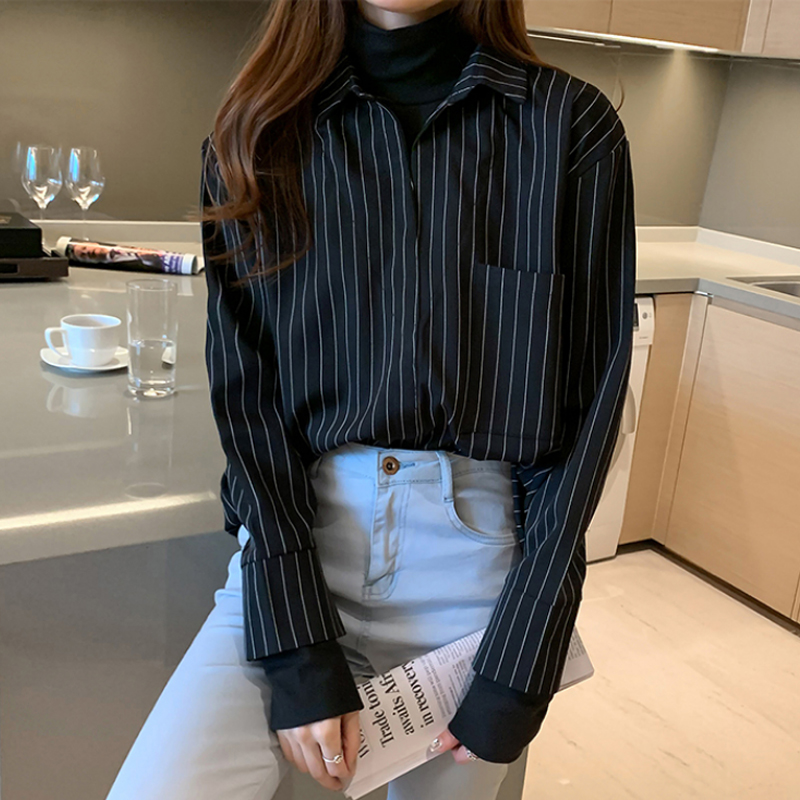 Long Sleeve Shirts Women New D - Vintage Fashion Hong Kong ulasan dan harga