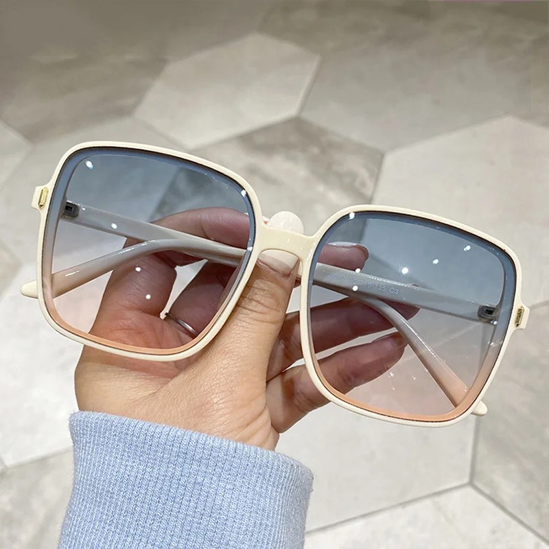 Vintage Oversized Square Sungl - Vintage Outdoor Fashion ulasan dan harga