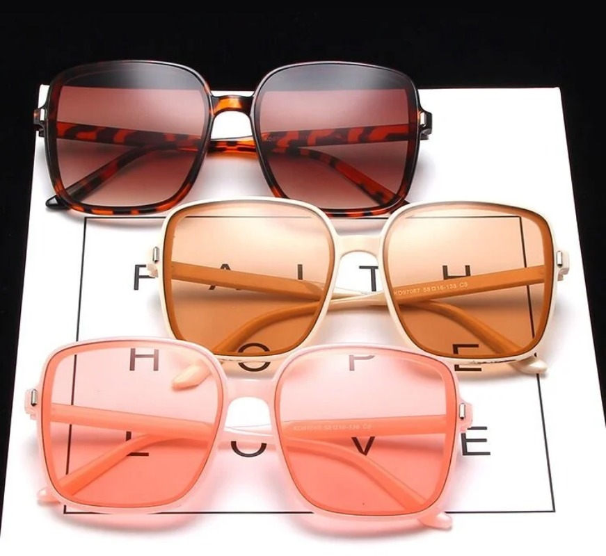 Vintage Oversized Square Sungl - Vintage Outdoor Fashion ulasan dan harga