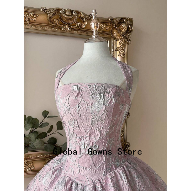Pink Vintage Halter Prom Dress - Vintage Fashion Hong Kong ulasan dan harga