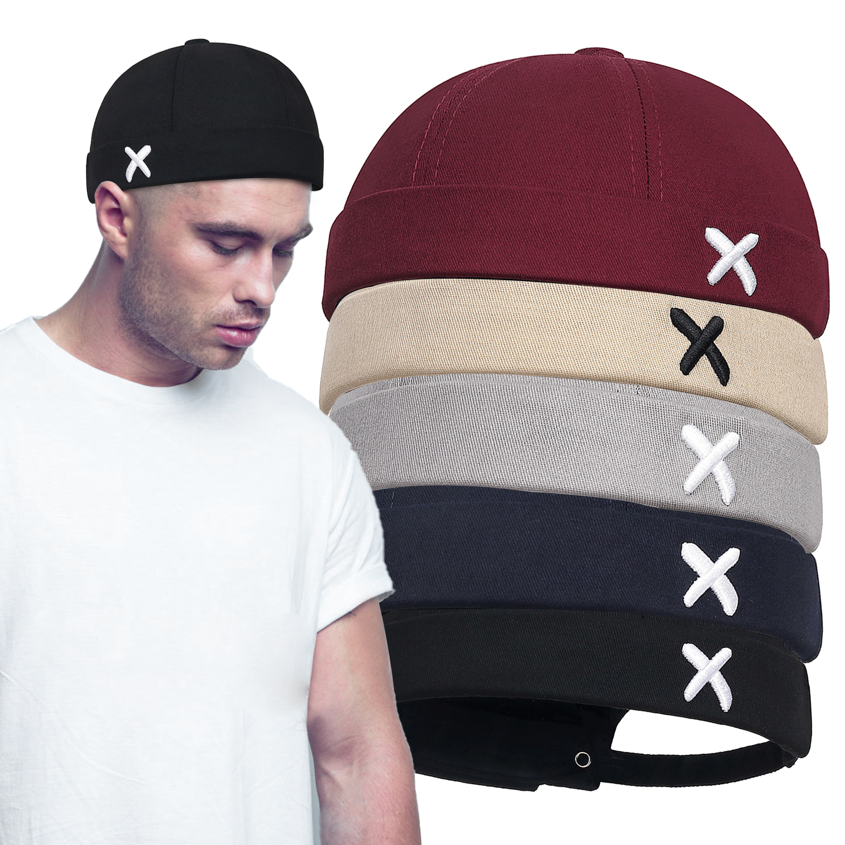 Men Hip Hop Hats Vintage Beani - Vintage Fashion Hats ulasan dan harga