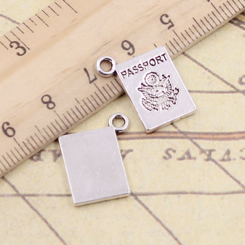 10pcs Charms Book Passport 18x - Vintage Fashion Coloring Book ulasan dan harga