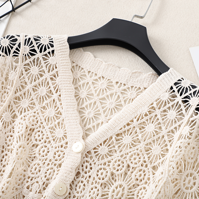 Boho Crochet Knit Top Short Sl - Crochet Top Boho ulasan dan harga