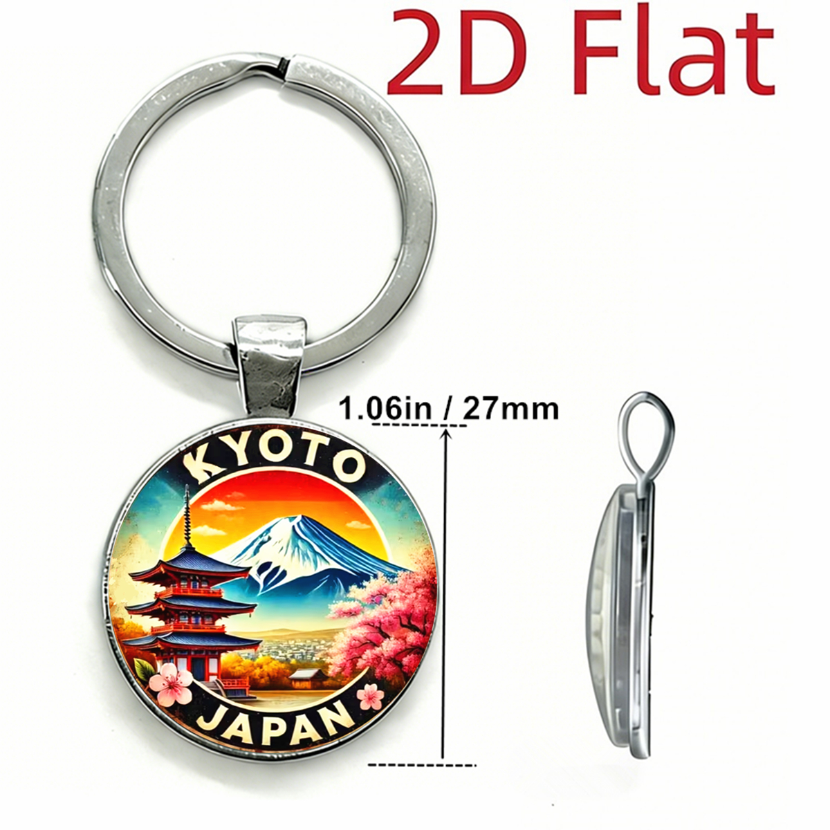 1PC KYOTO Japan Keychain， Saku - Vintage Fashion Kyoto ulasan dan harga