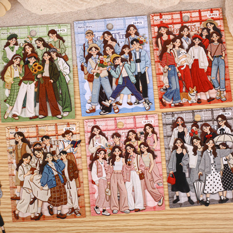Vintage Fashion Girl Sticker P - Vintage Fashion Journal ulasan dan harga