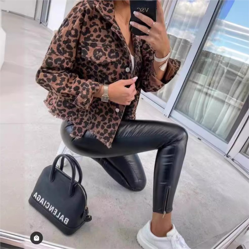 Spring Autumn Vintage Leopard  - Vintage Fashion Style Female ulasan dan harga