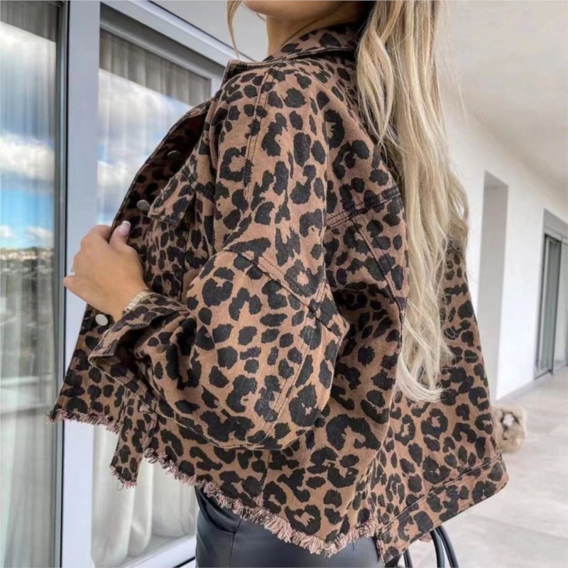 Spring Autumn Vintage Leopard  - Vintage Fashion Style Female ulasan dan harga