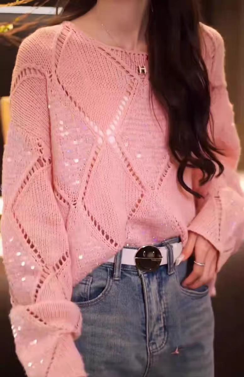 Women's Boho Chic Long Sleeve  - Crochet Top Boho ulasan dan harga