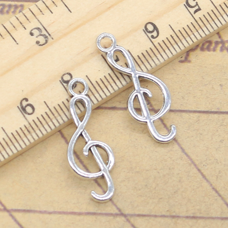 20pcs Charms Musical Note 25x9 - Vintage Fashion Finds ulasan dan harga