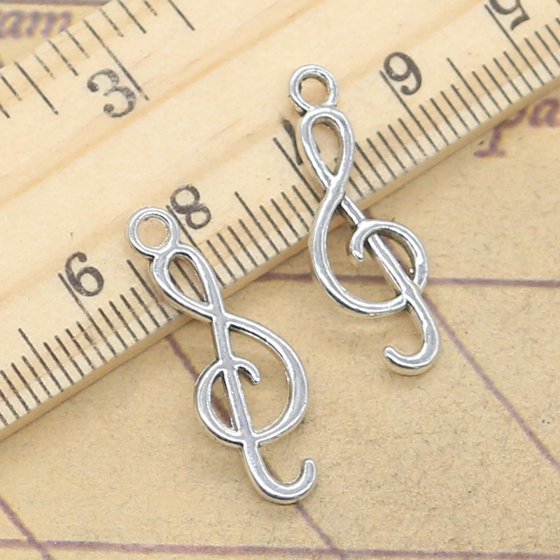20pcs Charms Musical Note 25x9 - Vintage Fashion Finds ulasan dan harga