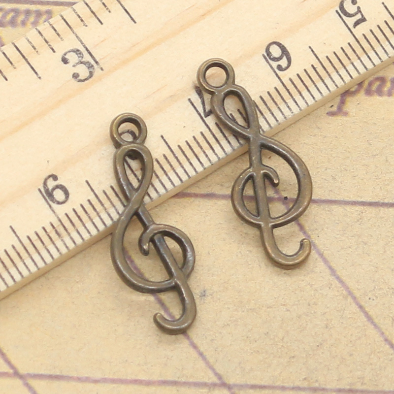 20pcs Charms Musical Note 25x9 - Vintage Fashion Finds ulasan dan harga