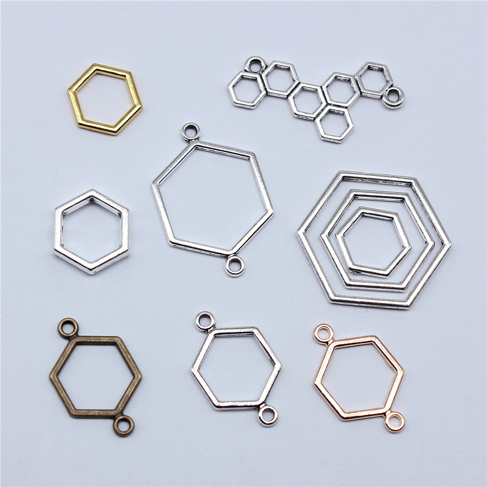 40pcs Hexagonal Honeycomb Char - Vintage Fashion Finds ulasan dan harga