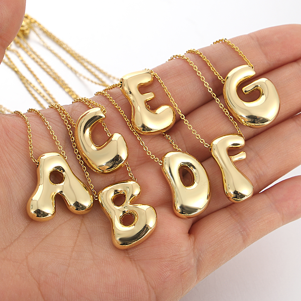 AENSOA Collares Initial Balloo - Z Vintage Fashion ulasan dan harga
