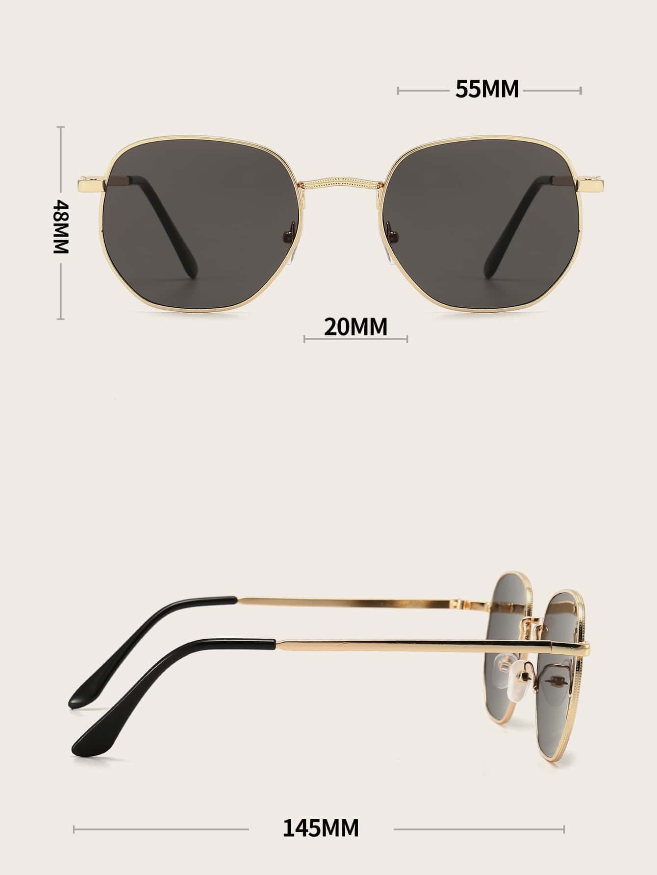 1pc Women's Metallic Frame Pol - Vintage Fashion Outfit ulasan dan harga