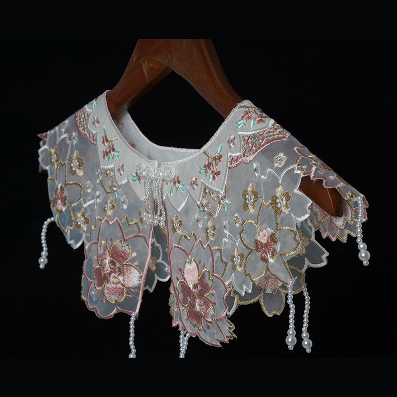 Women's Flower Wraps Embroider - Vintage Fashion Photographers ulasan dan harga
