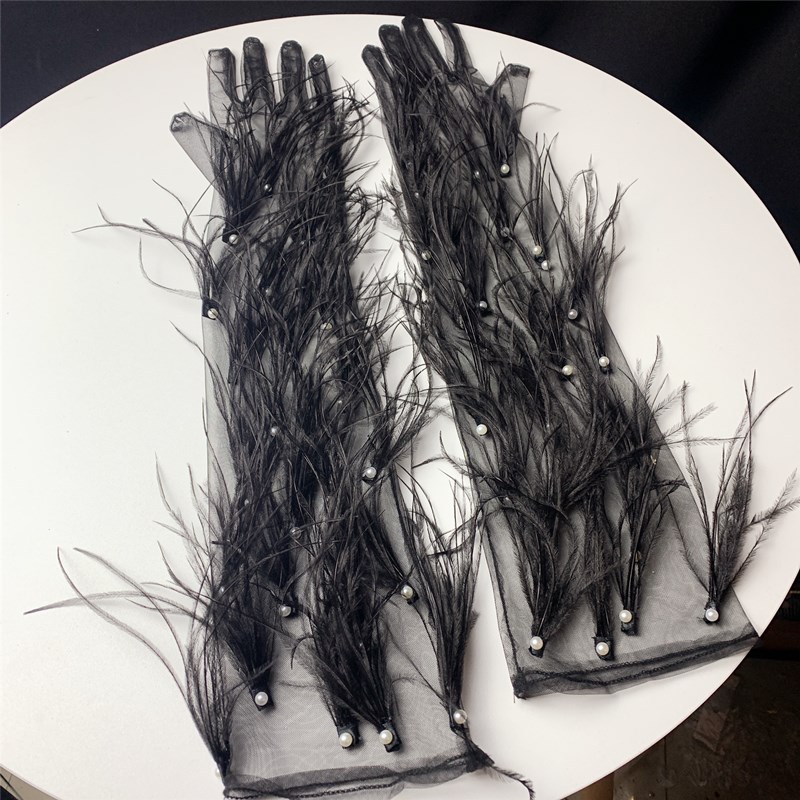 Women's Elegant Black Feather  - Vintage Fashion Photographers ulasan dan harga